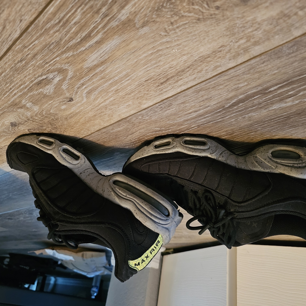 Nike Black and Gray Sneakers with Traction Grooves